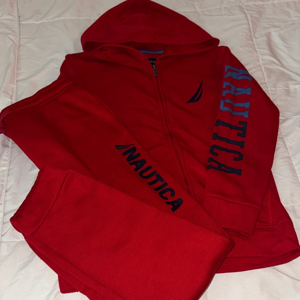 Nautica Red Tracksuit with Logo